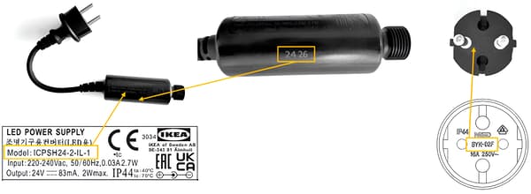 Identification of the model numbers affected byt the recall of the LED lighting chains