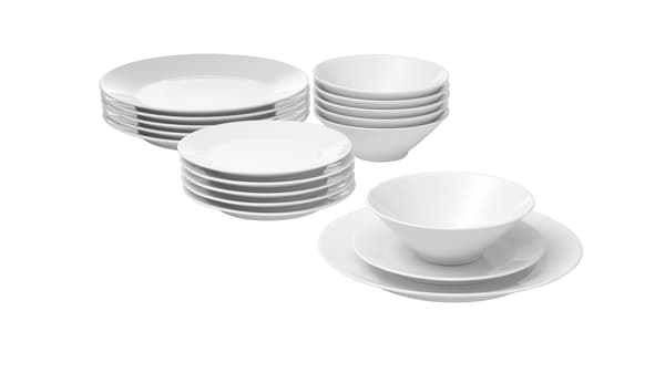 IKEA 365+
18 db-os étkészlet, fehér