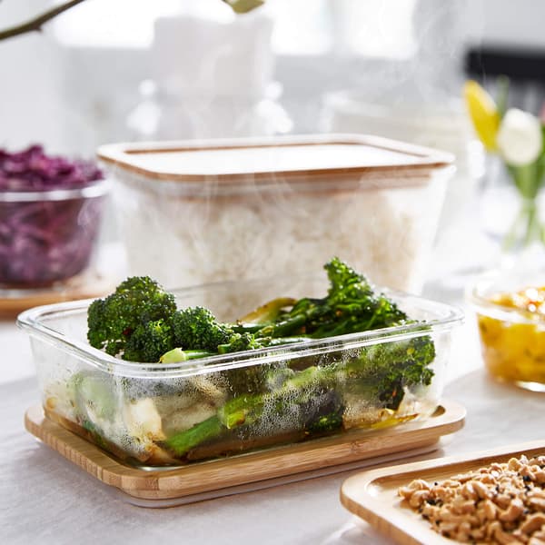 IKEA 365+ glass food container.