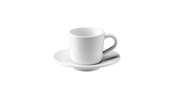 IKEA 365+
Kávéscsésze+alj, fehér, 6 cl