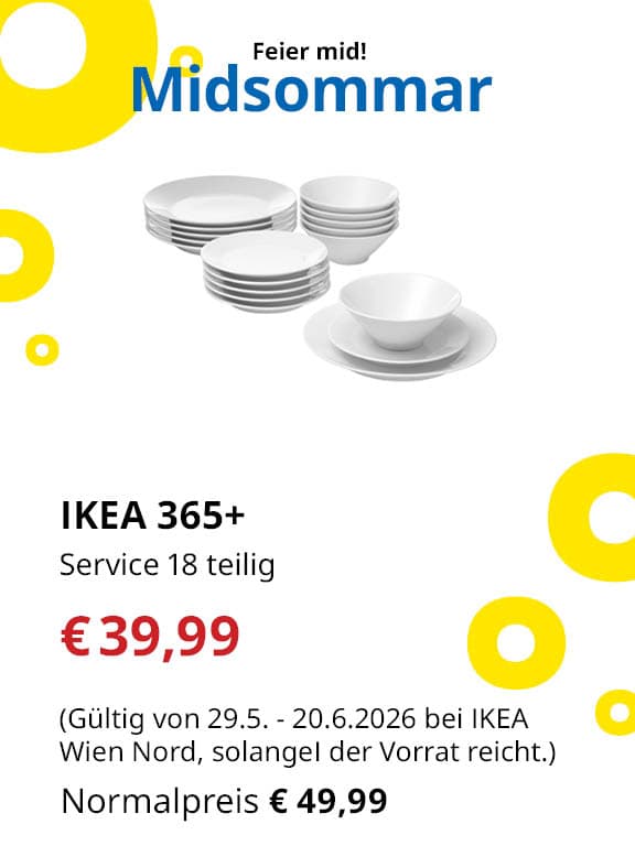 IKEA 365+ 
Service 18 teilig
€39,99 statt €49,99