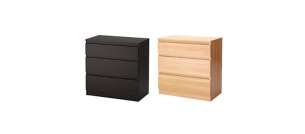 IKEA Canada rappelle la commode à 3 tiroirs KULLEN.