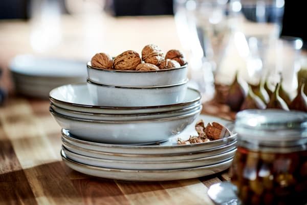 IKEA ceramic plates and bowls