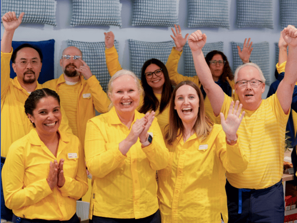IKEA co-workers celebrating three new-format stores in the Los Angeles market