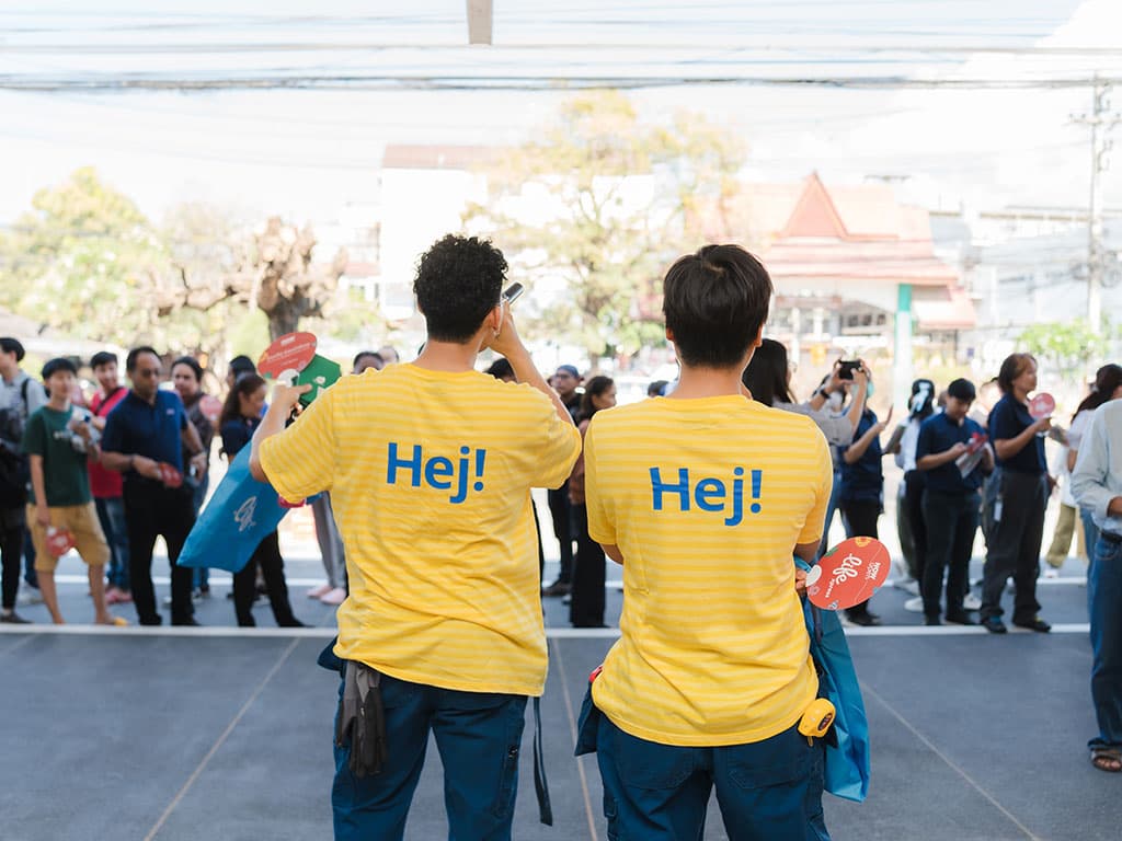 IKEA coworkers at the Chiang Mai order point opening