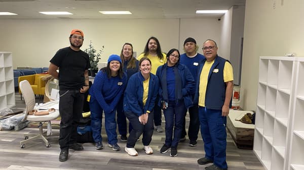 IKEA coworkers posing for a photo