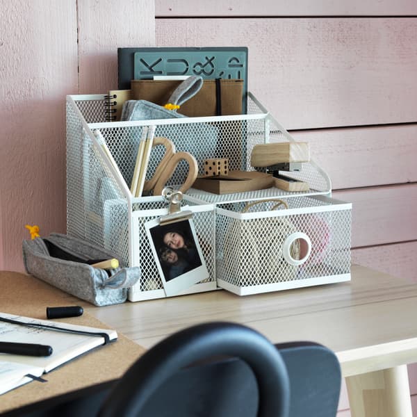 IKEA desk organisation