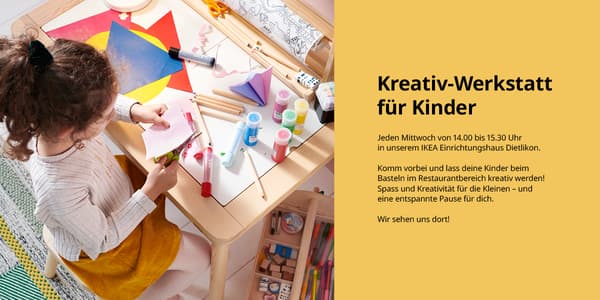IKEA Dietlikon Kreativ-Werkstatt für Kinder