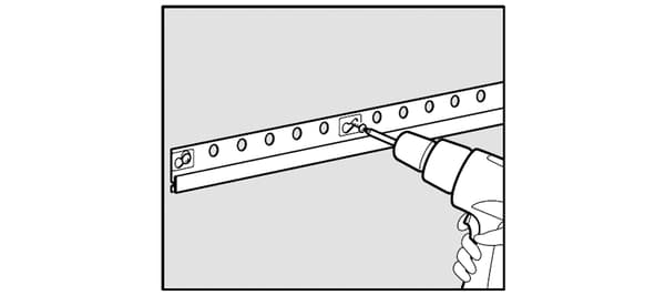 IKEA eindrail boren.