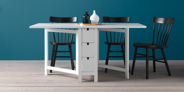 IKEA Esszimmer NORDEN Serie - Klapptische für große und kleine Räume