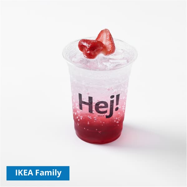 สตรอว์เบอร์รีโซดา
ราคา IKEA Family 39 บาท
ราคาปกติ  49 บาท