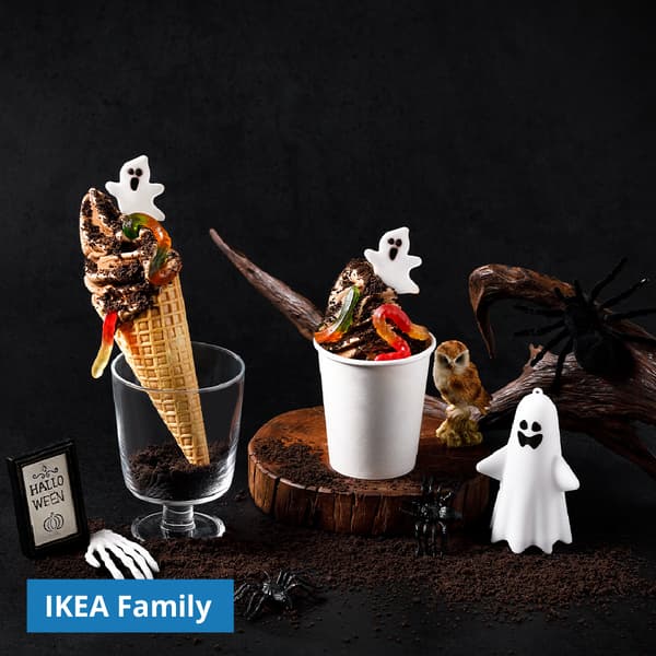 หม่ำๆ โกสต์บอย 
ไอศกรีมช็อกโกแลต, แผ่นน้ำตาล, เยลลี่
​อร่อยจนขนลุก​​
ราคา IKEA Family 49 บาท
ราคาปกติ 59 บาท