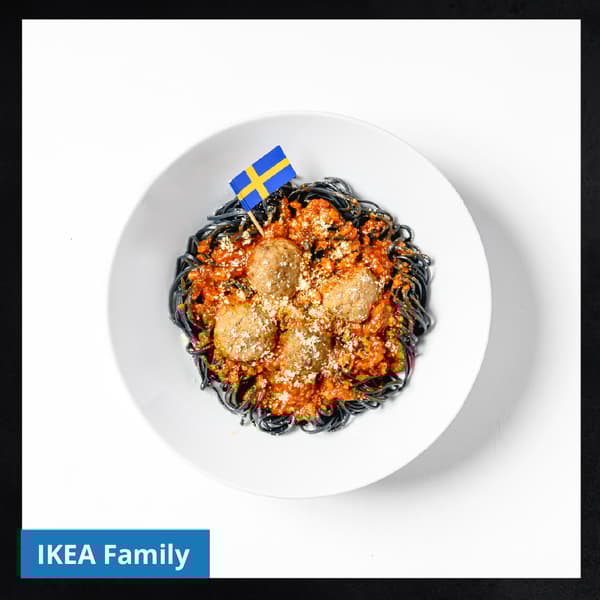 พาสต้ามิดไนท์โบโลเนสและมีทบอล
ราคา IKEA Family 99 บาท
ราคาปกติ 129 บาท