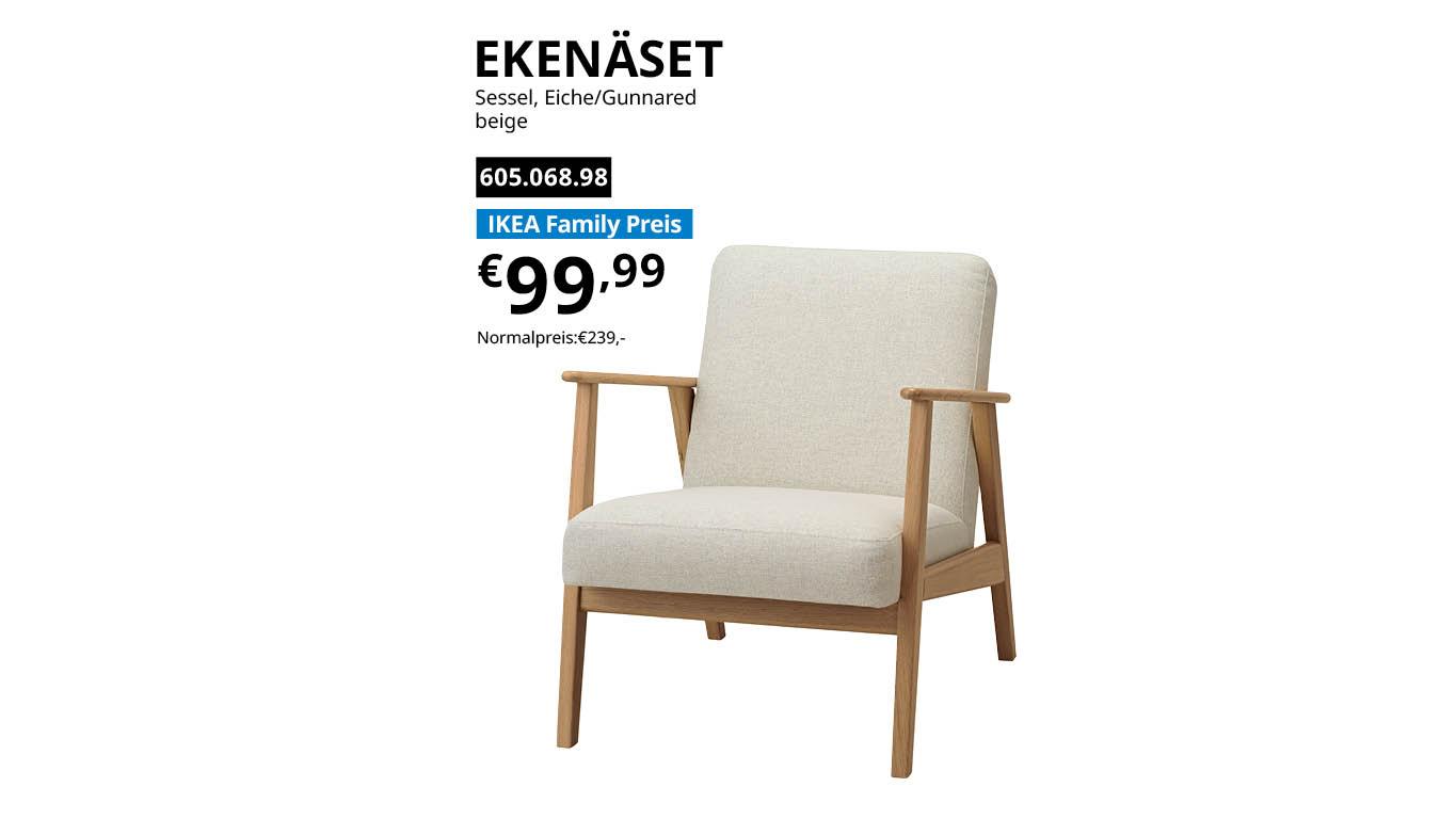 Mehr Infos zum EKENÄSET Sessel