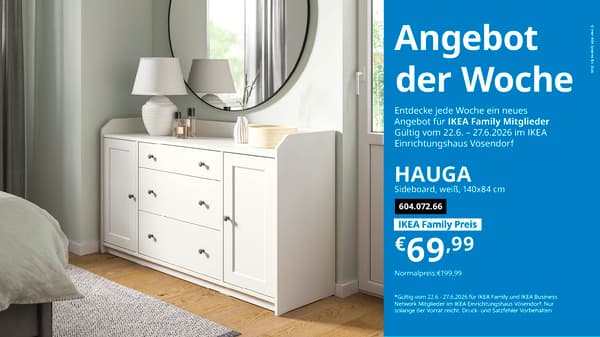 IKEA Family Angebot der Woche bei IKEA Vösendorf vom 22.6. - 27.6.2026