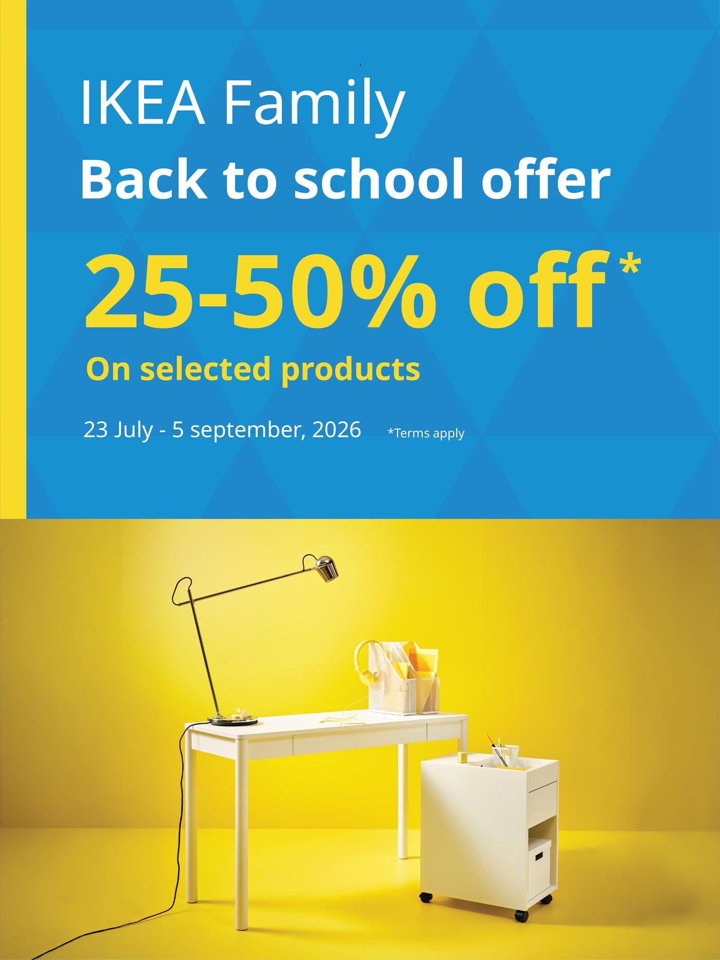 IKEA Family back to school offer