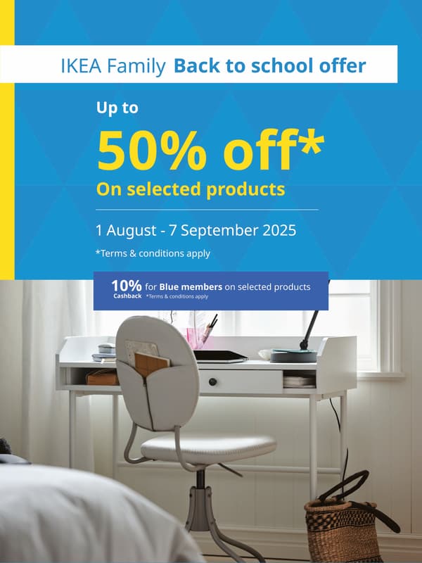 IKEA Family Back to school offer