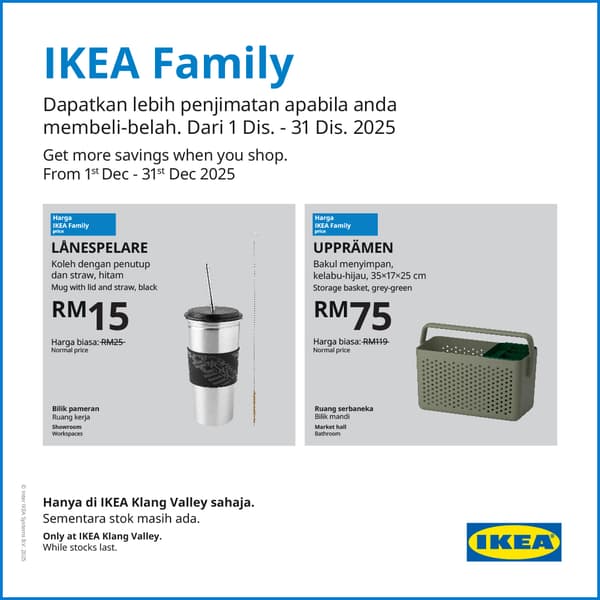 IKEA Family deals this December 2025 at IKEA Cheras