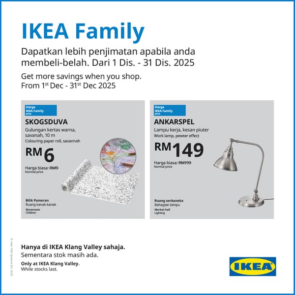 IKEA Family deals this December 2025 at IKEA Damansara