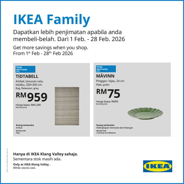 IKEA Family deals this February 2026 at IKEA Cheras