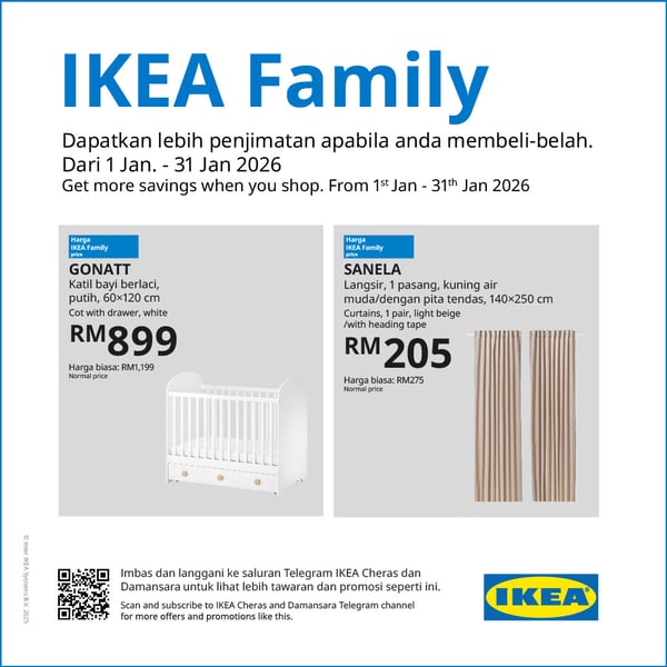 IKEA Family deals this January 2025 at IKEA Cheras