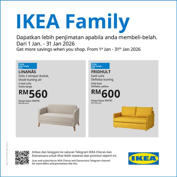 IKEA Family deals this January 2025 at IKEA Damansara