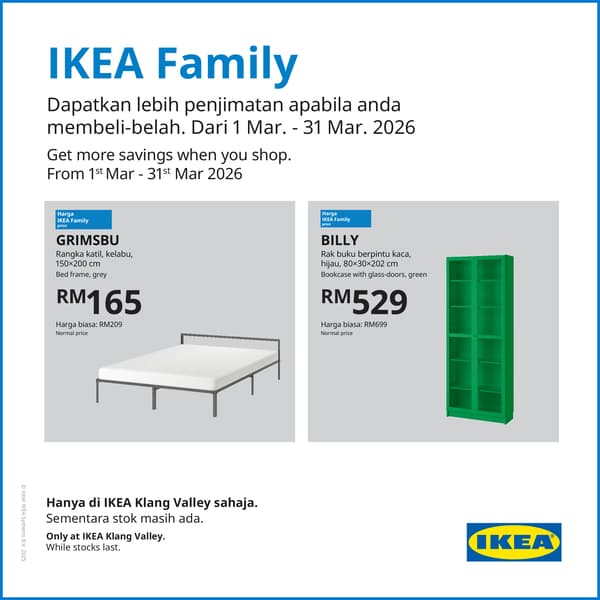 IKEA Family deals this March 2026 at IKEA Cheras