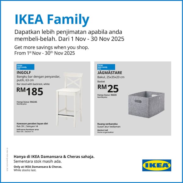 IKEA Family deals this November 2025 at IKEA Cheras