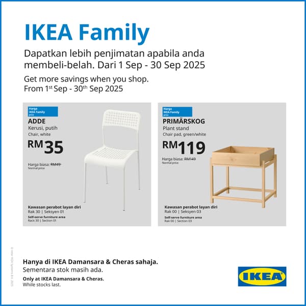 IKEA Family deals this September 2025 at IKEA Cheras