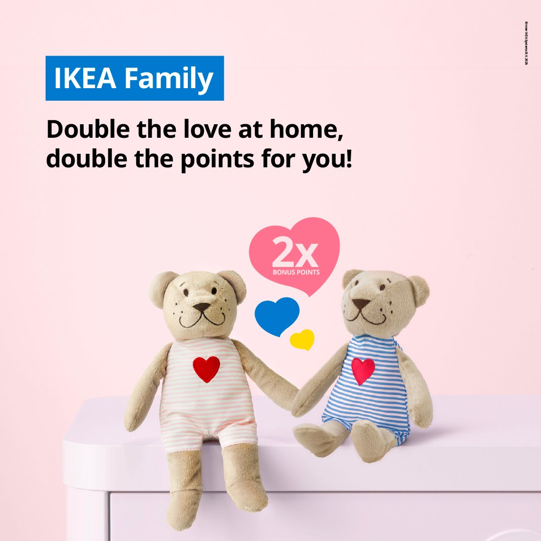 IKEA Family Double the love at home, double the points for you
