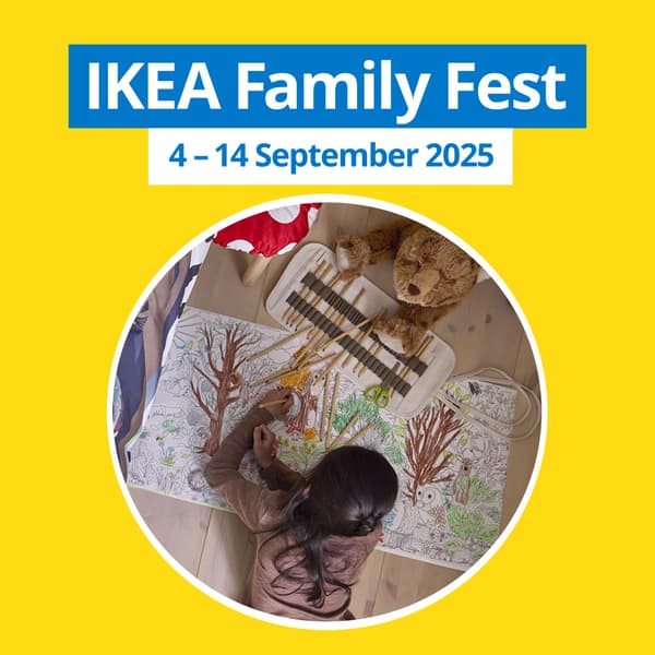 IKEA Family Fest, IKEA 9.9 Sale. Enchanted Forest colouring