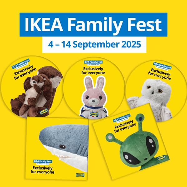 IKEA Family Fest, IKEA 9.9 Sale. Soft toy stickers