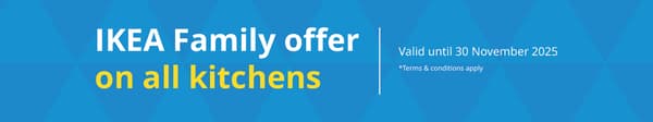 IKEA Family kitchen offer 