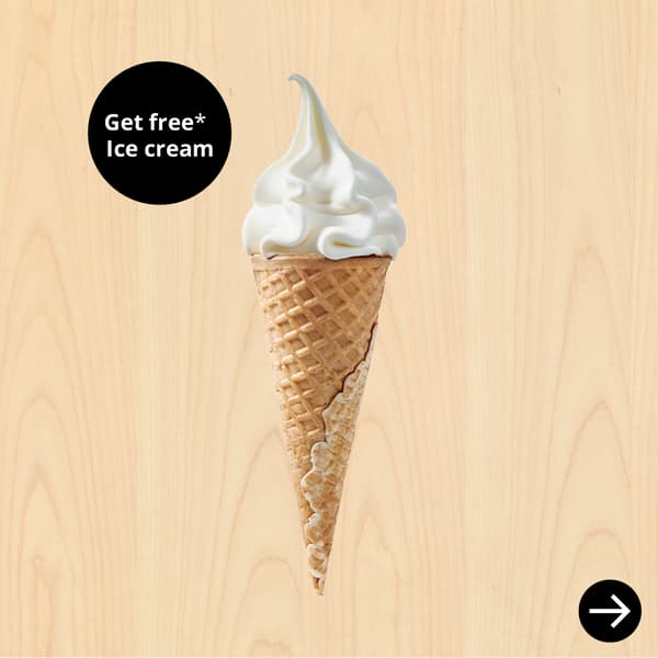 IKEA Family members get a free ice cream*​