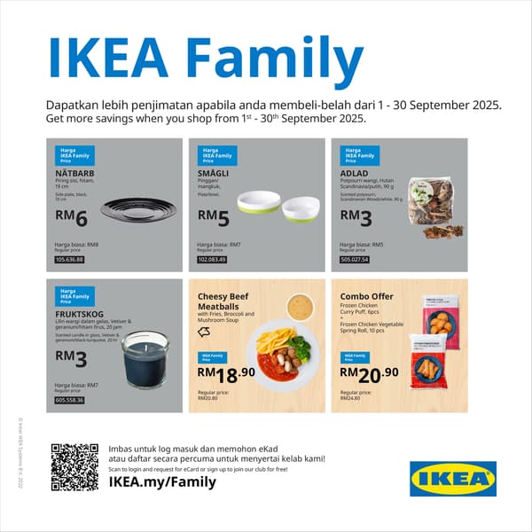 IKEA Family offer at IKEA Tebrau