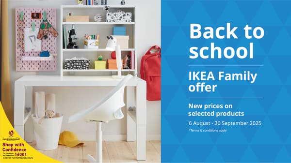 IKEA family offer Back to school