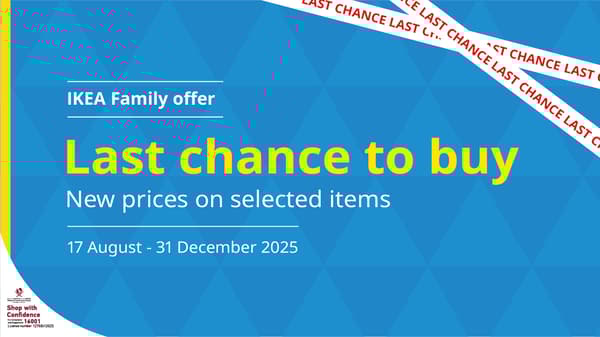 IKEA family offer last chance to buy