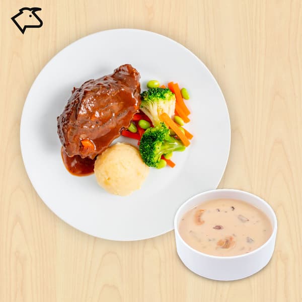 IKEA Family offer on Beef cheek with mashed potato and mushroom soup