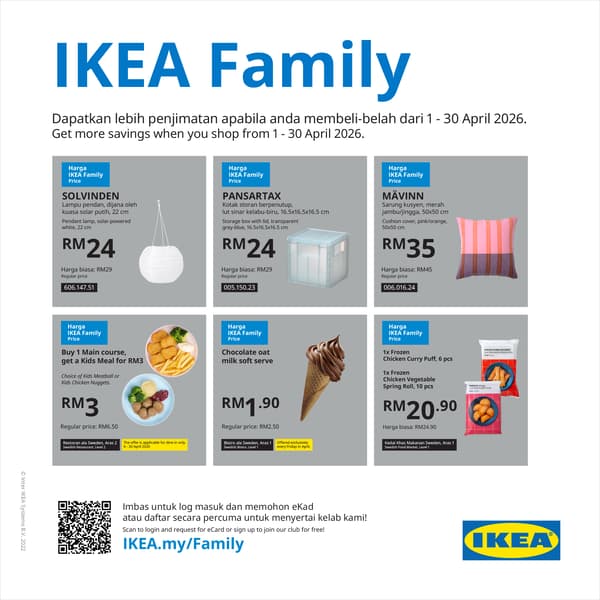 IKEA family offers in IKEA Tebrau