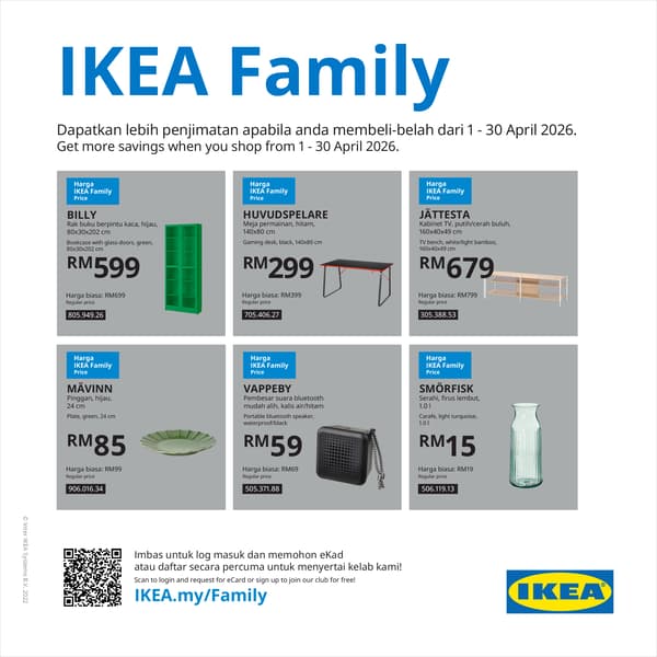 IKEA family offers in IKEA Tebrau