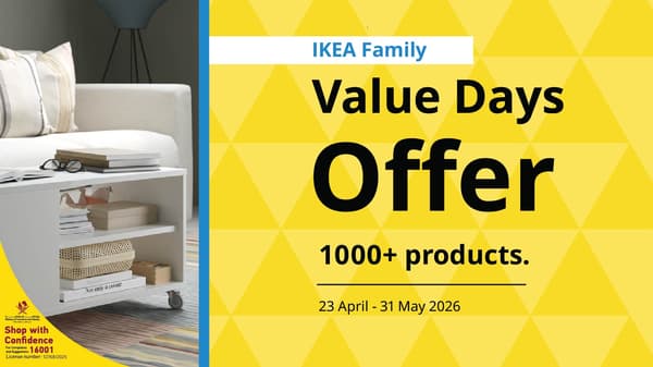 IKEA Family value days offer! Save now