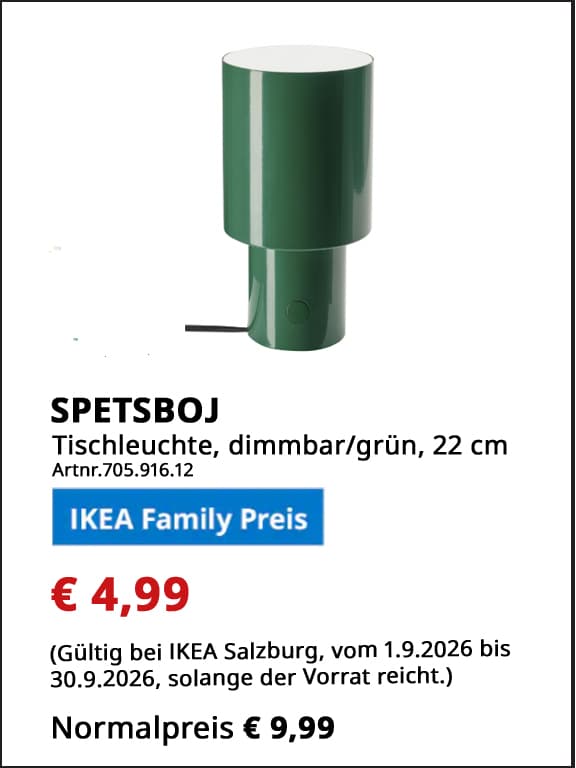 IKEA Familyangebote Salzburg September