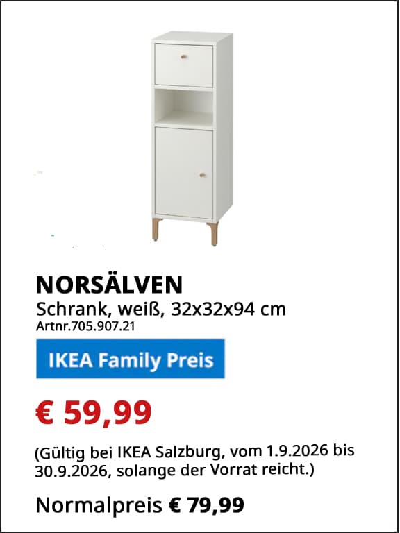IKEA Familyangebote Salzburg September