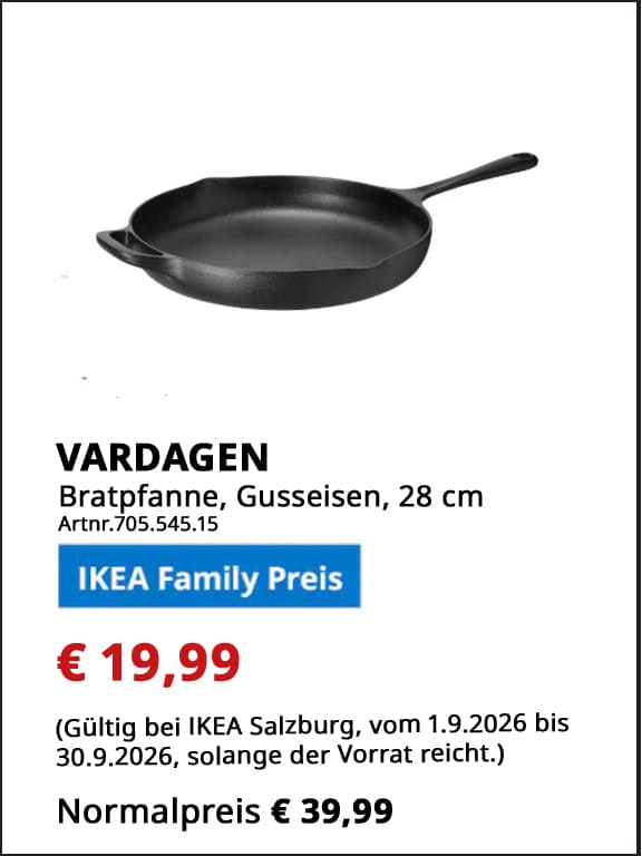 IKEA Familyangebote Salzburg September