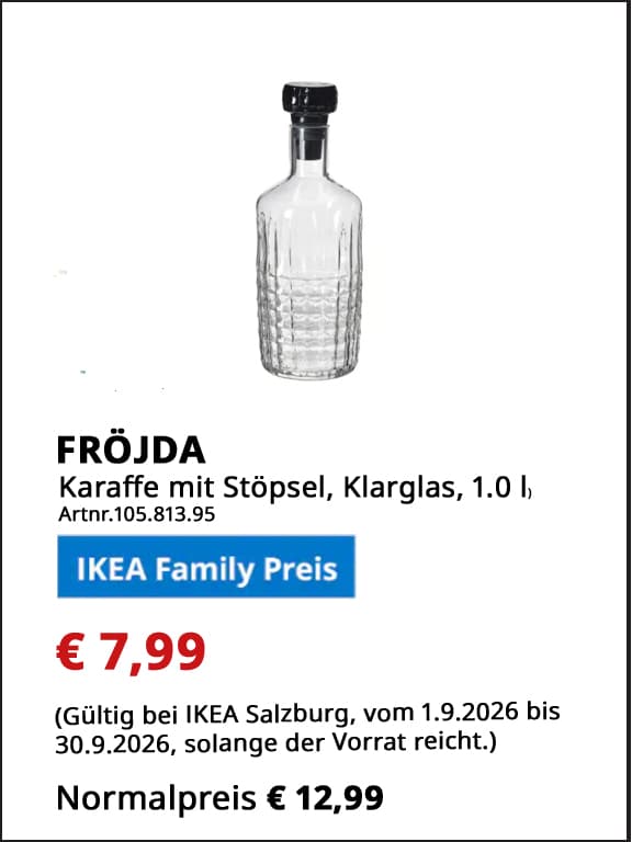 IKEA Familyangebote Salzburg September