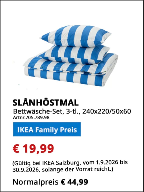 IKEA Familyangebote Salzburg September
