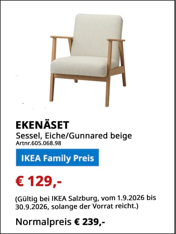 IKEA Familyangebote Salzburg September
