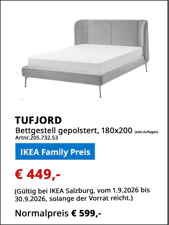 IKEA Familyangebote Salzburg September