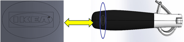 IKEA is recalling VÄRDEFULL Garlic Press, black, with date stamps 2411 (YYWW) to 2522 (YYWW). The affected products can be recognized by a marking of the IKEA logo on the upper handle of the product.