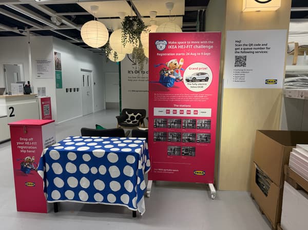 IKEA Juring HEJ-FIT Registration booth